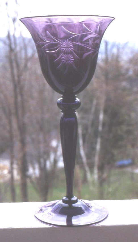 6844 - Amethyst Engraved Goblet