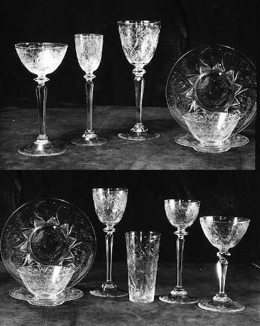 6861 - Unknown Engraved Stemware Set