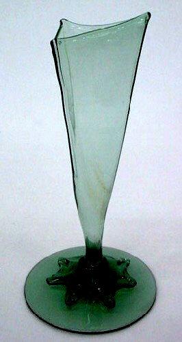 6875 - Sea Green Transparent Vase