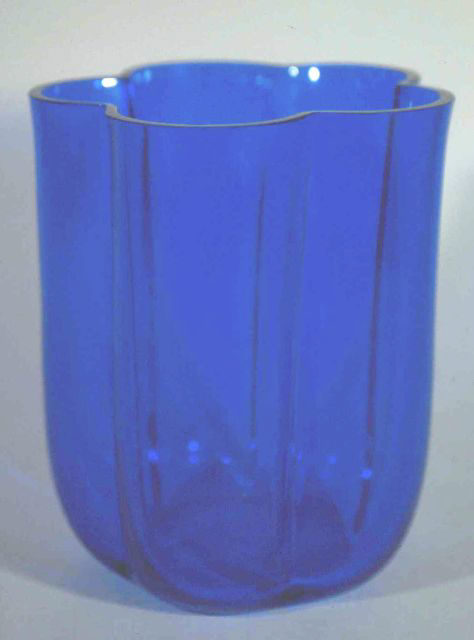 6876 - Flemish Blue Transparent Vase