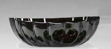 6890 - Mirror Black Translucent Bowl