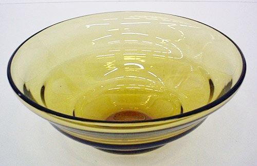 6902 - Amber Transparent Bowl