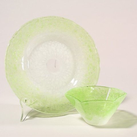 6909 - White Cluthra Cluthra Finger Bowl