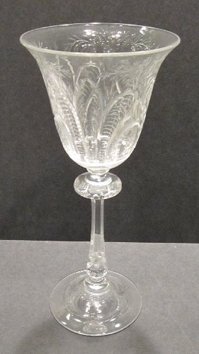 6929 - Colorless Engraved Goblet