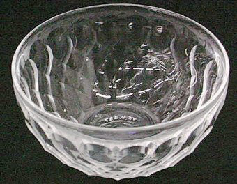 6936 - Colorless Engraved Finger Bowl