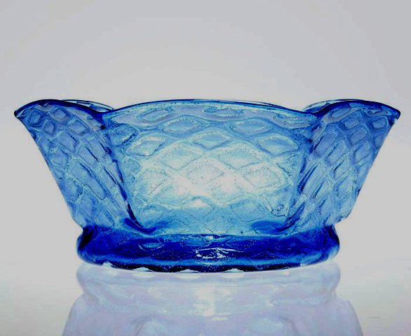 6938 - French Blue Silverina Bowl