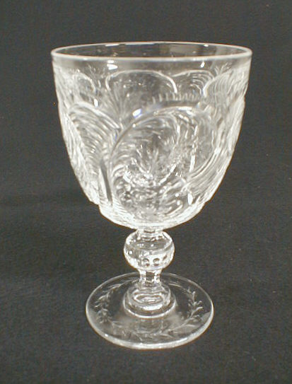 6959 - Colorless Engraved Goblet