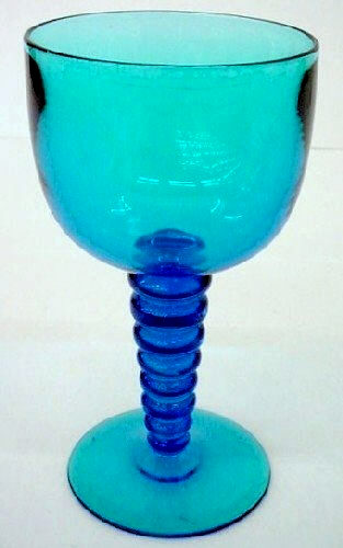 6965 - Celeste Blue Transparent Goblet