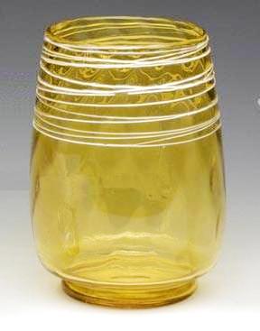 6980 - Bristol Yellow Transparent Vase