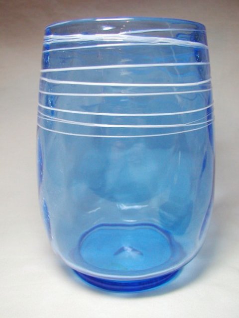 6980 - French Blue Transparent Vase