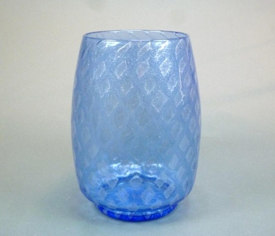 6980 - French Blue Silverina Vase