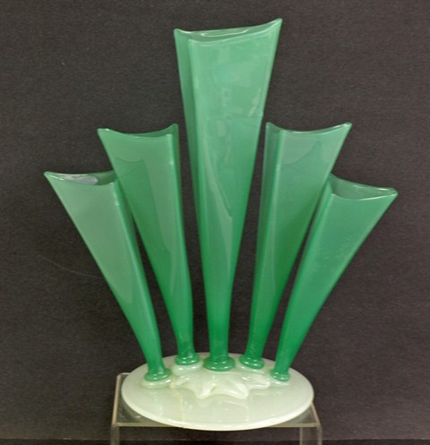 7063 - Green Jade Jade Vase