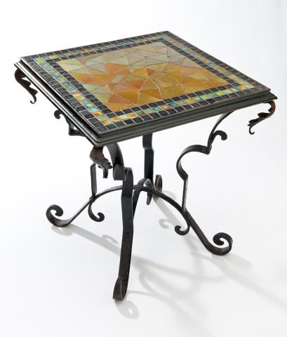 7074 - Gold Aurene Iridescent Table