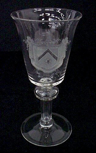 7080 - Colorless Engraved Goblet