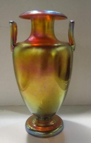 7104 - Gold Aurene Iridescent Vase