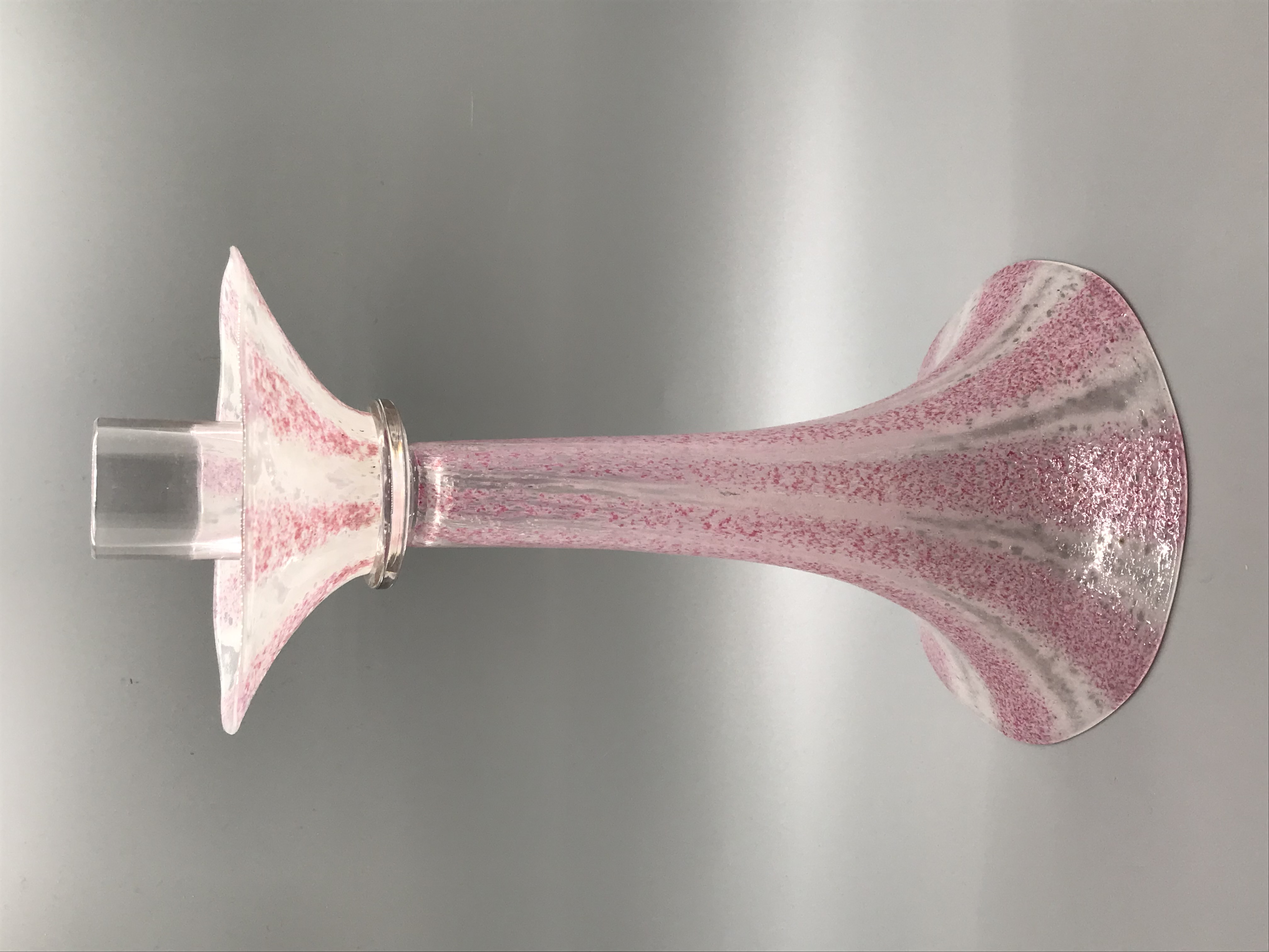 7159 - White Lace Glass Candlestick