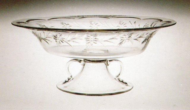 7173 - Colorless Engraved Bowl