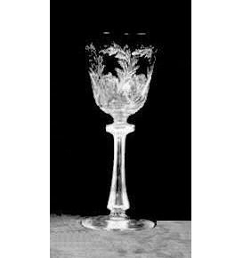 7234 - Colorless Engraved Goblet