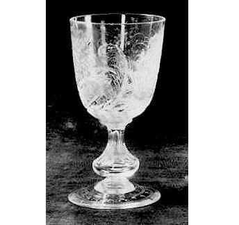 7236 - Colorless Engraved Goblet