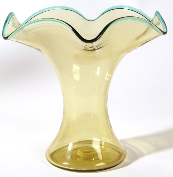 723 - Amber Transparent Vase
