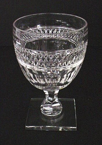 7301 - Colorless Engraved Goblet