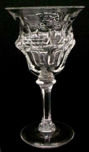 7303 - Colorless Engraved Goblet