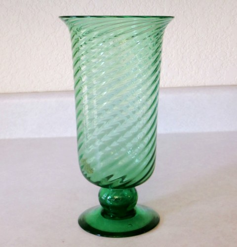 7316 - Pomona Green Transparent Vase