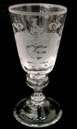 7341 - Colorless Engraved Goblet