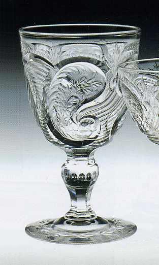 7390 - Colorless Engraved Goblet