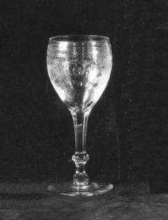 7401 - Colorless Engraved Goblet