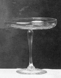 7403 - Colorless Engraved Compote