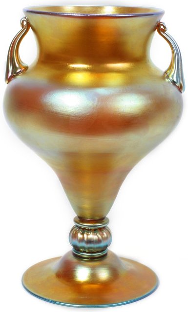 7419 - Gold Aurene Iridescent Vase