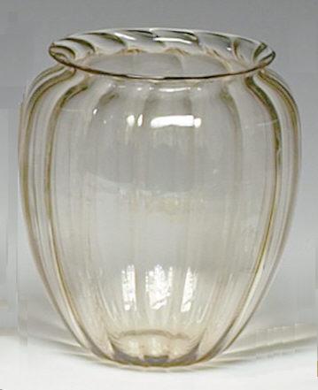 7434 - Amber Transparent Vase