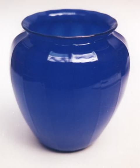 7434 - Dark Blue Jade Jade Vase