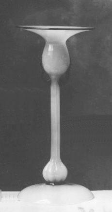 7454 - Alabaster Translucent Candlestick