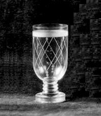 7485 - Colorless Engraved Goblet