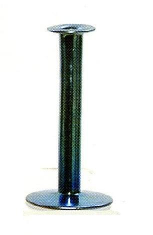 7486 - Blue Aurene Iridescent Candlestick