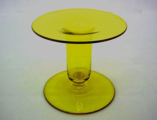 7504 - Bristol Yellow Transparent Candlestick