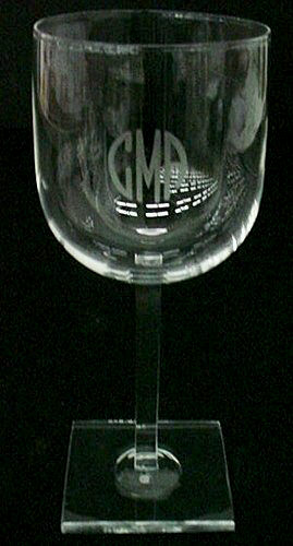 7602 - Colorless Engraved Goblet