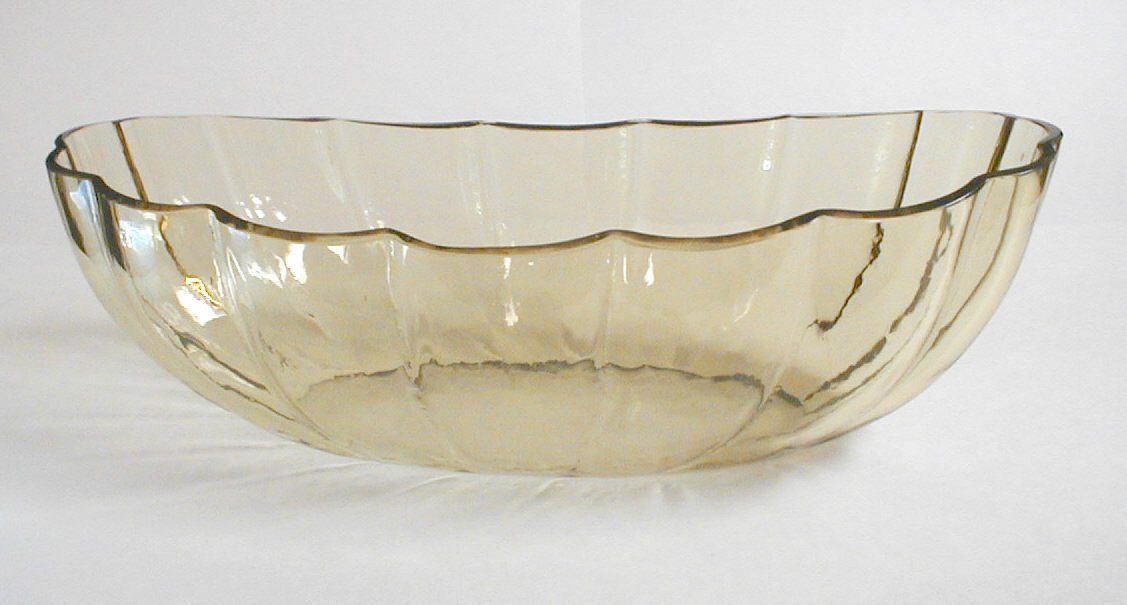 6890 - Smoked Crystal Transparent Bowl