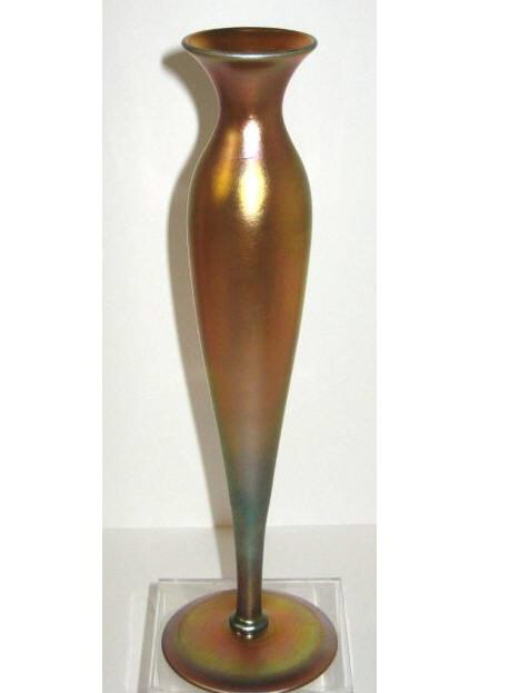 775 - Gold Aurene Iridescent Vase