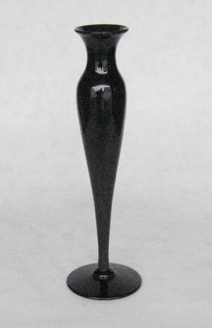 775 - Mirror Black Translucent Vase