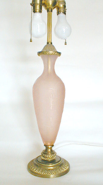 8037 - Rosa Acid Etched Vase/Lamp