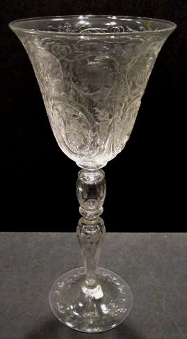 8351 - Colorless Engraved Goblet