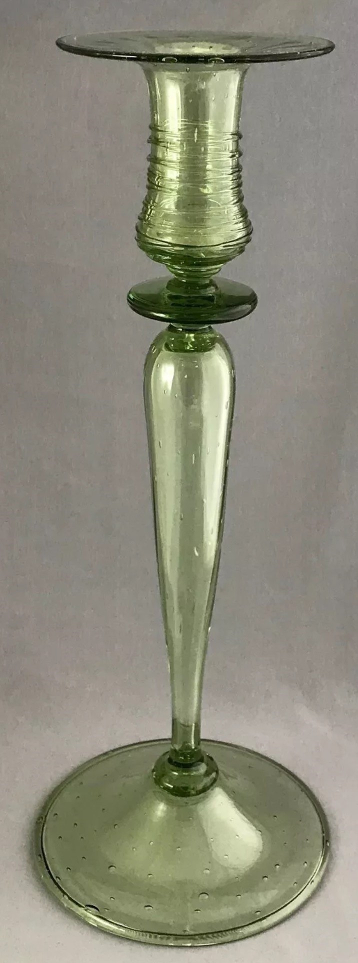 8382 - Spanish Green Transparent Candlestick