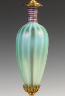 8412 - Oriental Jade Iridescent Lamp Shaft