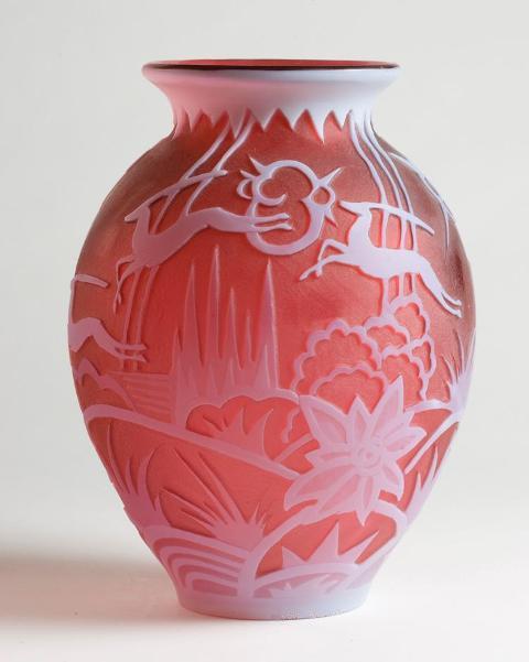 8413 - Acid Etched Vase