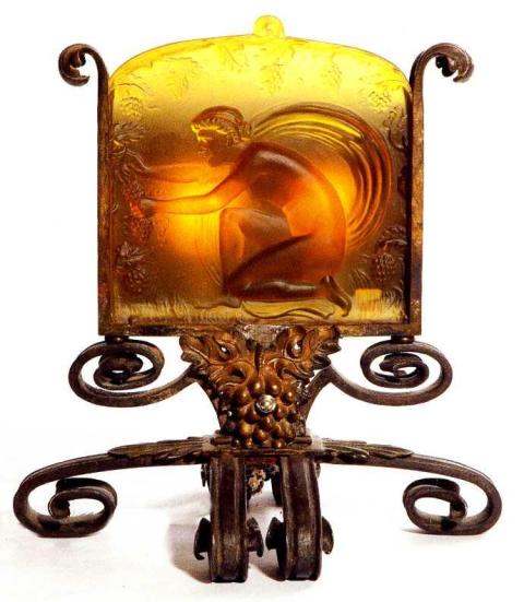 8418 - Amber Transparent Lamp