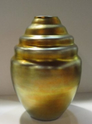 8479 - Gold Aurene Iridescent Vase