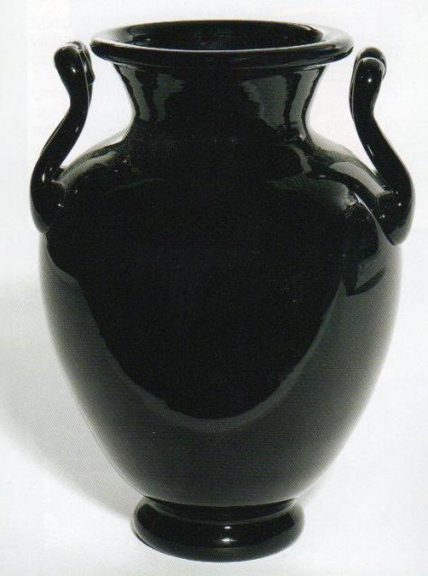 8508 - Mirror Black Translucent Vase